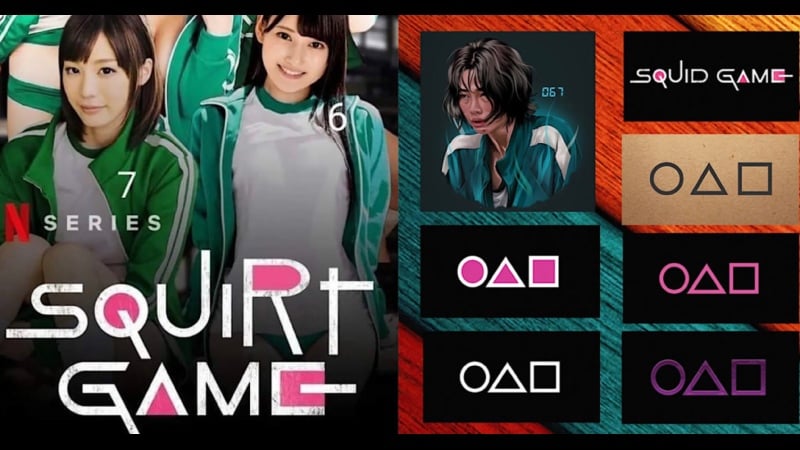 Juego de squirt (episodio 2) juego del calamar [coreano, japón, asiático, porno, sexo, lesbiana, tetas, milf, adolescente, duro, erótico, anal, parodia