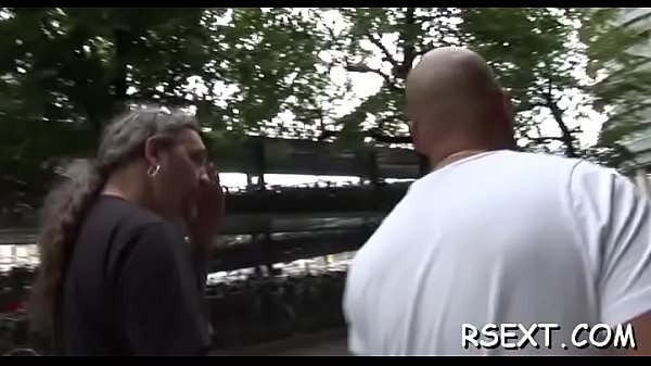 Old chap takes a walk in the amsterdam redlight district