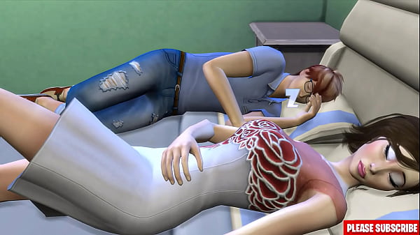 Belle-soeur asiatique baise son demi-frère après avoir partagé son lit, se réveillant avec lui en train de s'ennuyer en suçant sa bite avec un préservatif