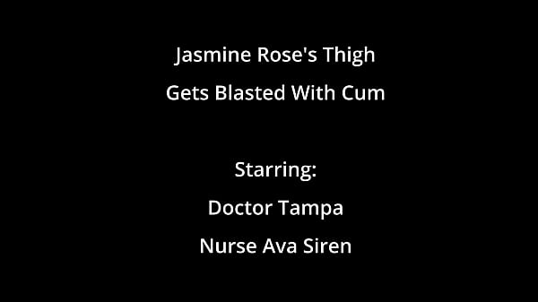A coxa de Jasmine Rose leva uma explosão de porra do médico Tampa no BlastABitch - Reup