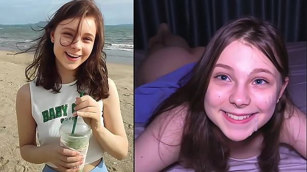 Sesso in spiaggia - Il carino lo fa venire TRE VOLTE!