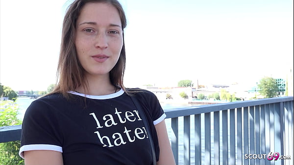 GERMAN SCOUT - Fitnessmodel Mina K mit kleinen Titten verführt zum Casting-Fick im Lost Place Berlin