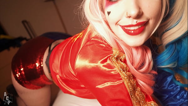 Harley Quinn si fa distruggere la figa rosa dal Joker con Rachel Luxe e Gibby The Clown