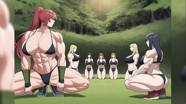 Transformaciones de crecimiento muscular femenino sexy.