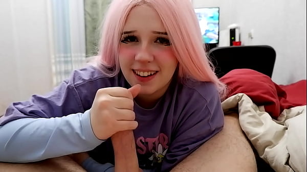 Hot attractive Teen performs - blowjob