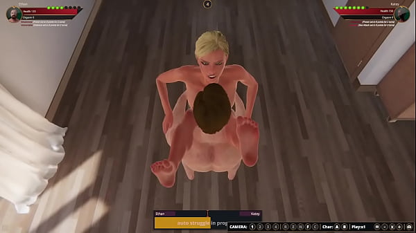 Ethan contro Katey (combattente nudo 3D)